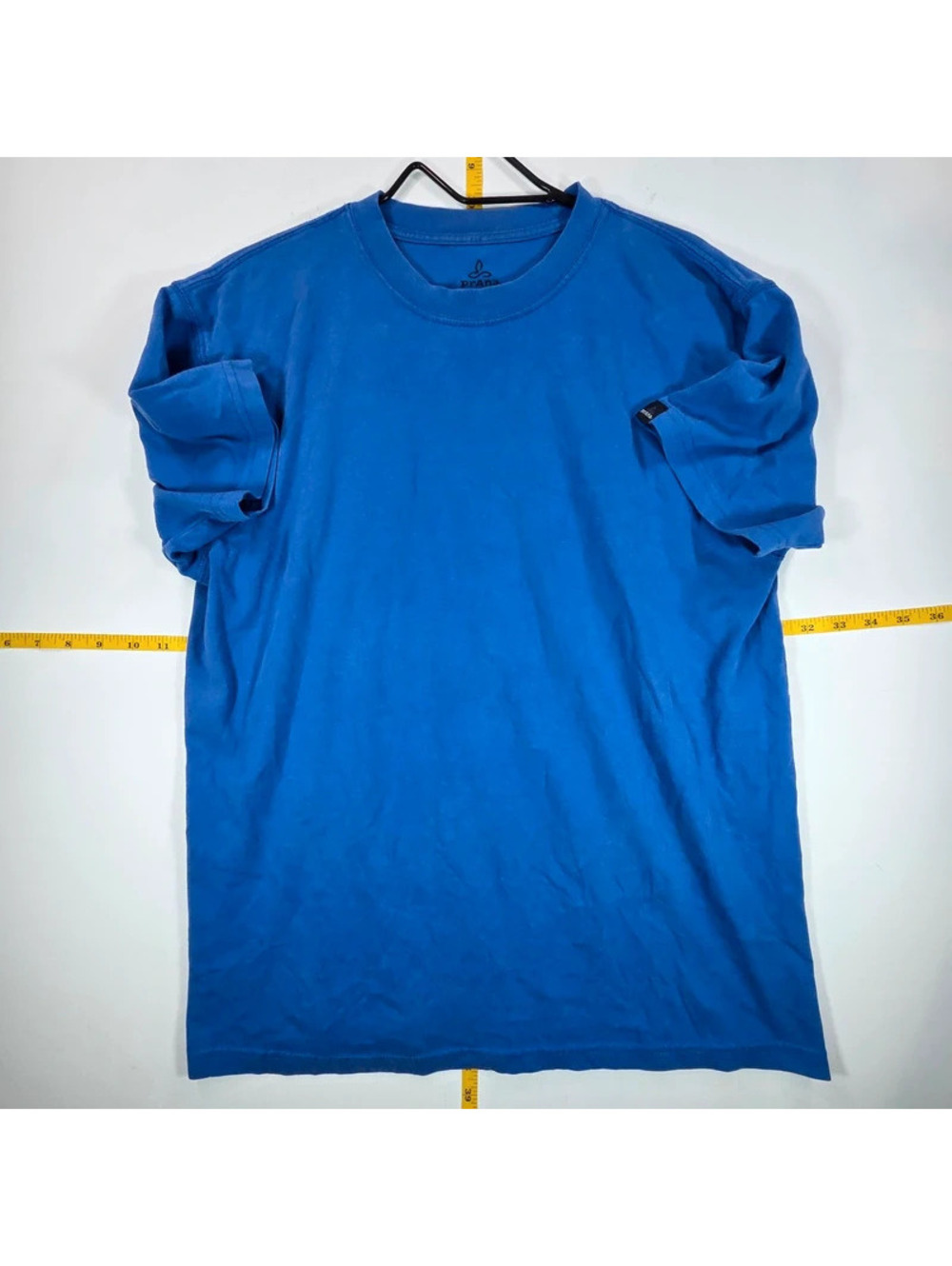 prAna royal blue short-sleeve crewneck t-shirt Medium
